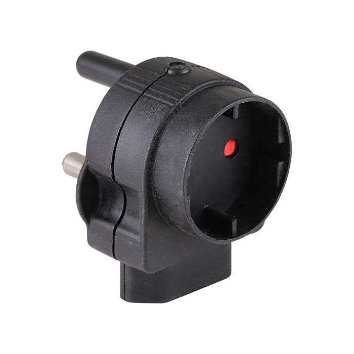Electricmate Black 2-Way Multiplug Adaptor