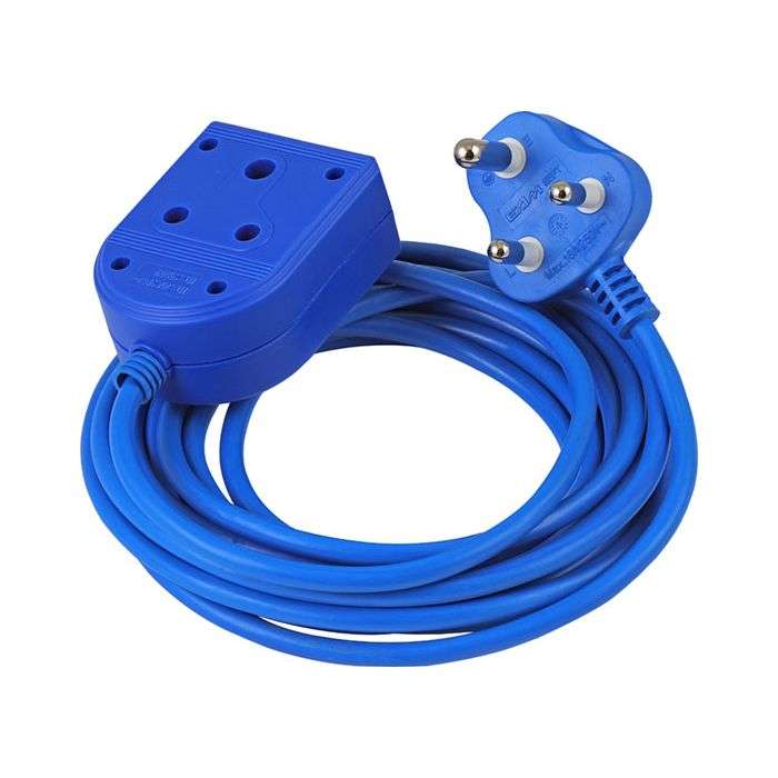 Electricmate Blue 10A Extension Cable 5m