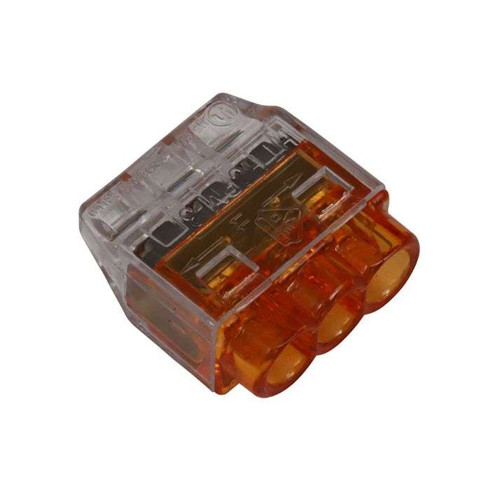 HellermannTyton Orange 3-Way Helacon Connector - 10 Pack