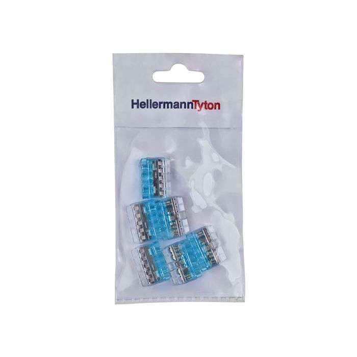 HellermannTyton Blue 5-Way Helacon Connector - 6 Pack