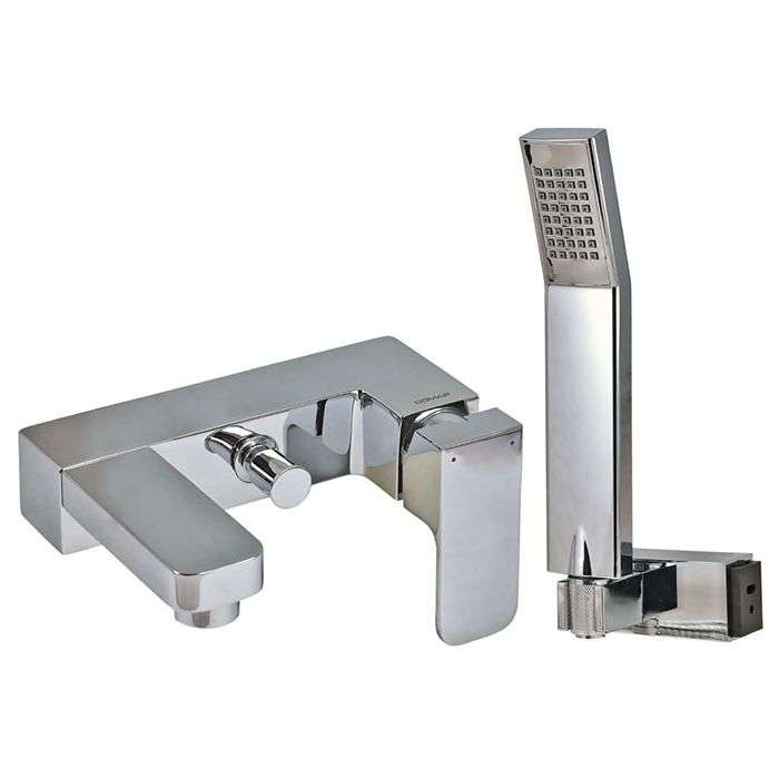 Chrome Plated Delta Bath Mixer With Hand Shower