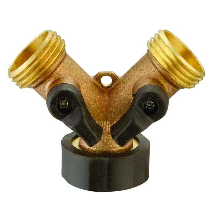 Brass Y Piece Adaptor Tap 20mm