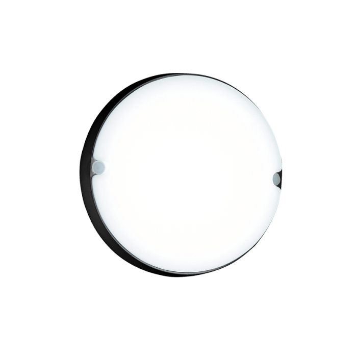 Bright Star Black 9W Cool White LED Round Bulkhead Fitting