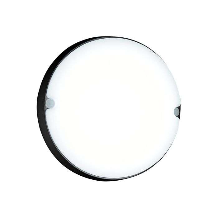 Bright Star Black 18W Cool White LED Round Bulkhead Fitting