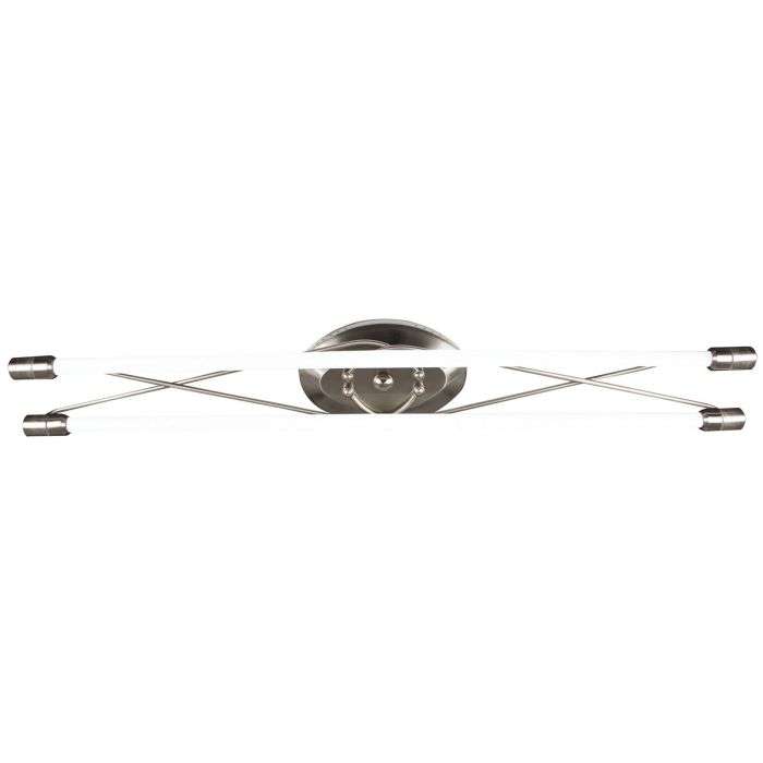 Bright Star Satin Chrome Double 18W T8 LED Fitting 1285mm