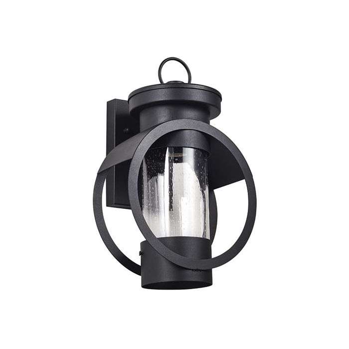 Bright Star Black Iron Round Down Facing Lantern