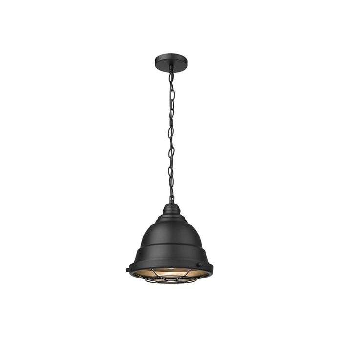 Bright Star Black Metal Pendant Light