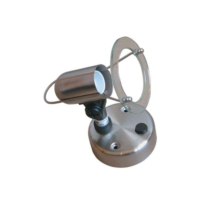 Bright Star Gun Metal 1-Light Saturn Spotlight With Switch