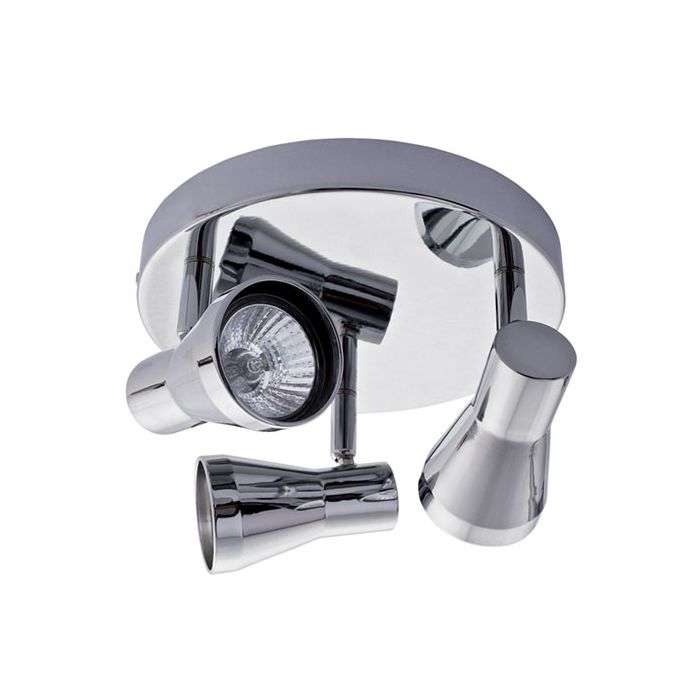 Bright Star Chrome 3-Light Spotlight