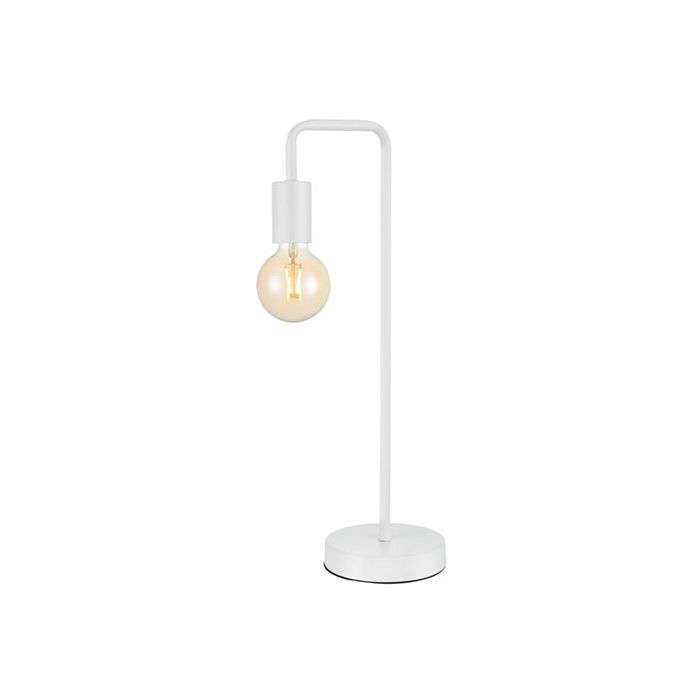 Bright Star White Metal Table Lamp