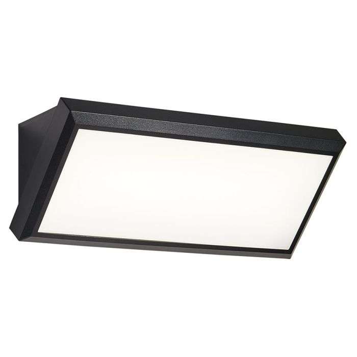 Bright Star Black 12W LED Wall Light