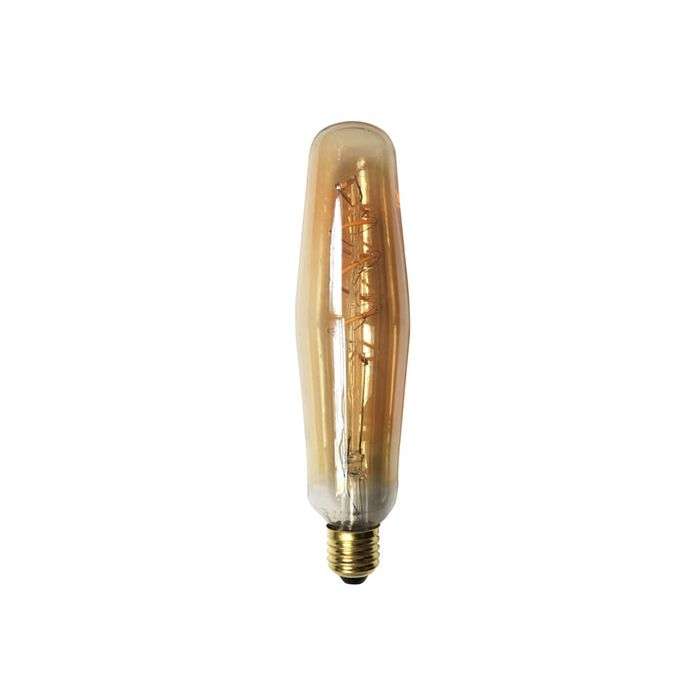 Radiant 5W Amber E27 Filament LED Tube Lamp 57 x 240mm