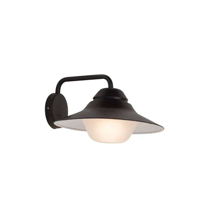 Radiant Black Outdoor Wall Light
