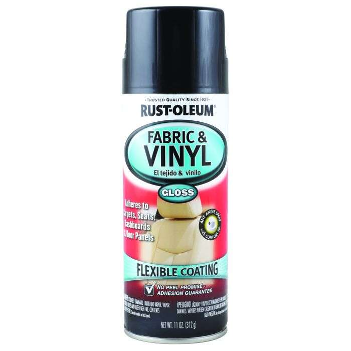 Rust-Oleum Fabric & Vinyl Spray Paint Gloss Black 312g