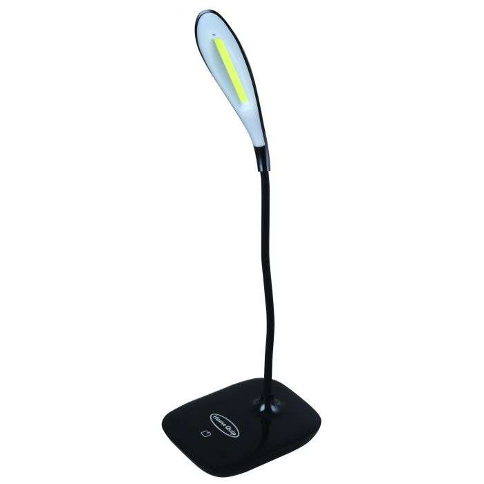 Home Quip Black Rechargeable Flexible USB Desk Lamp