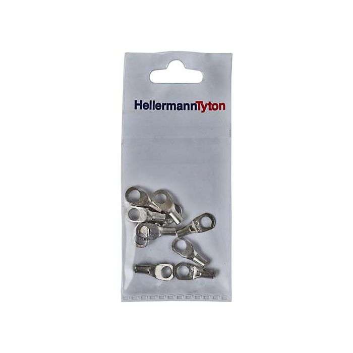 HellermannTyton Tinned Cable Lug 4 x 6mm - 10 Pack