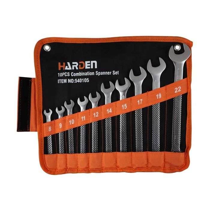 Harden 10 Piece Combination Spanner Set