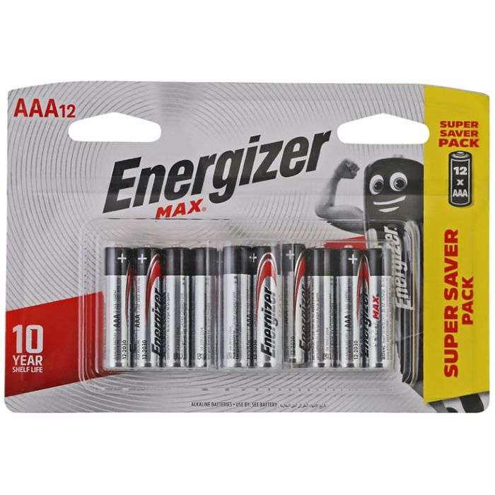 Energizer Max AAA Batteries - 12 Pack