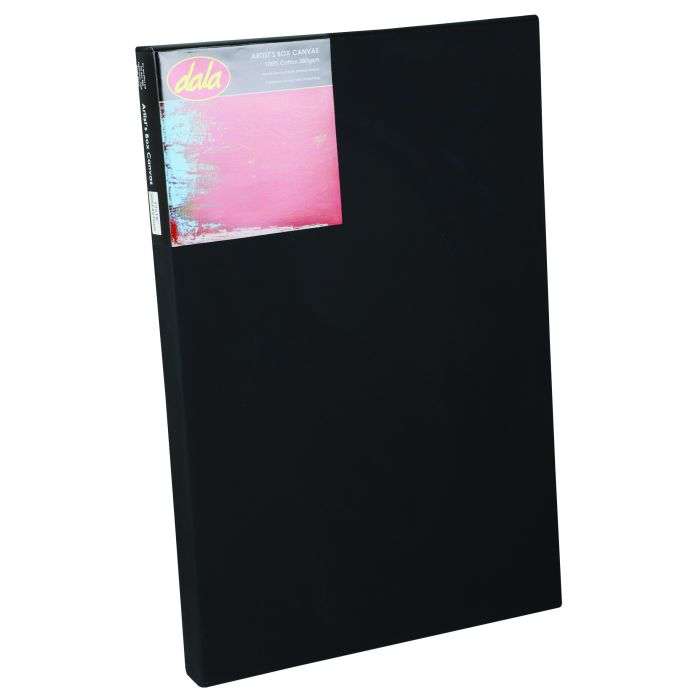 Dala Black Canvas Panel Board 12" x 18"