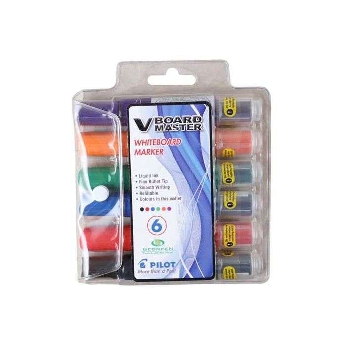 Pilot Whiteboard Marker Wallet - 6 Pack