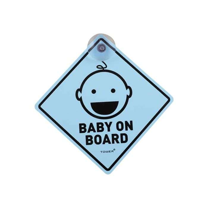 Tower Blue Baby On Board Sign