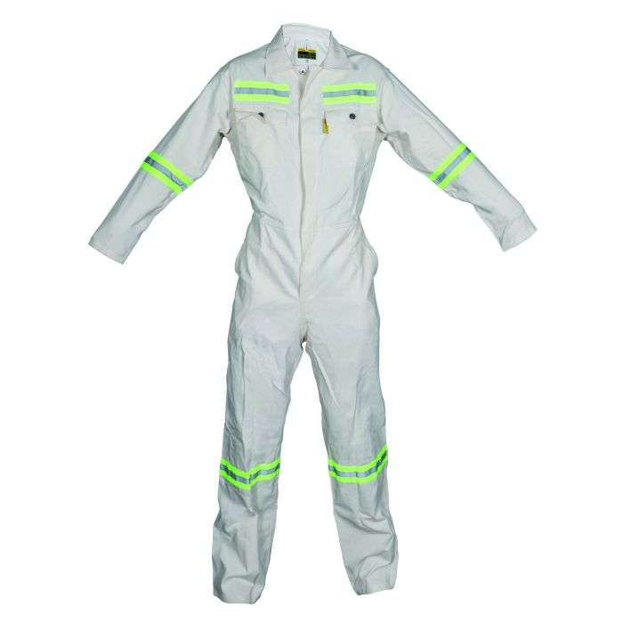 White Cotton Utility Boiler Suit Size 40