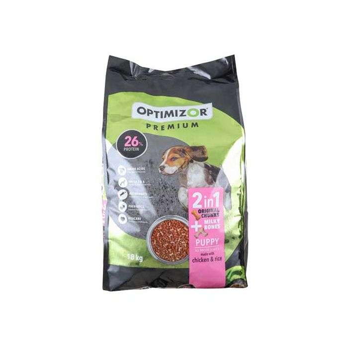 Optimizor Premium 2-in-1 Milky Bones Puppy Food