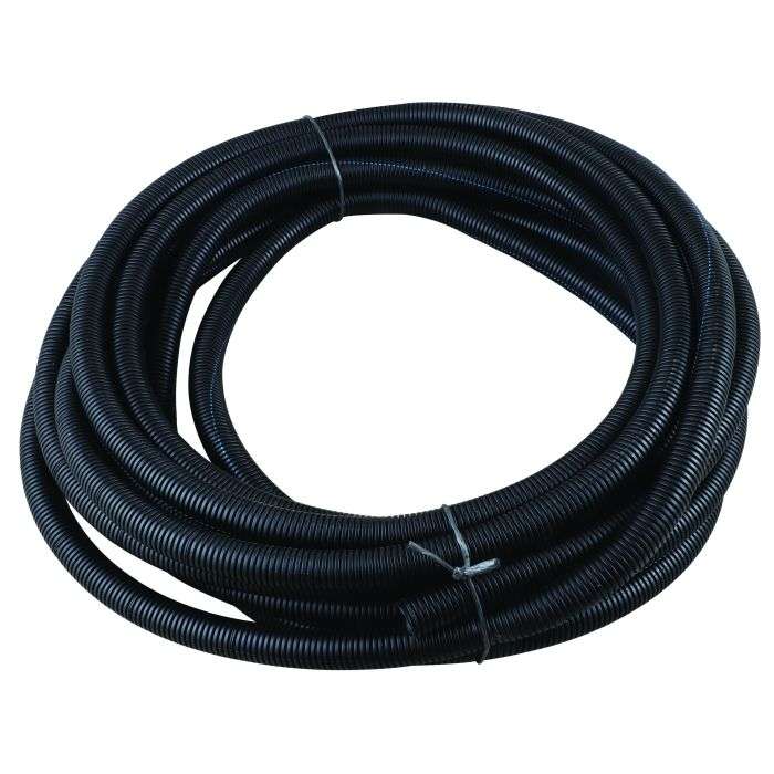HellermannTyton Black Convoluted Split Tubing 16.8mm x 10m
