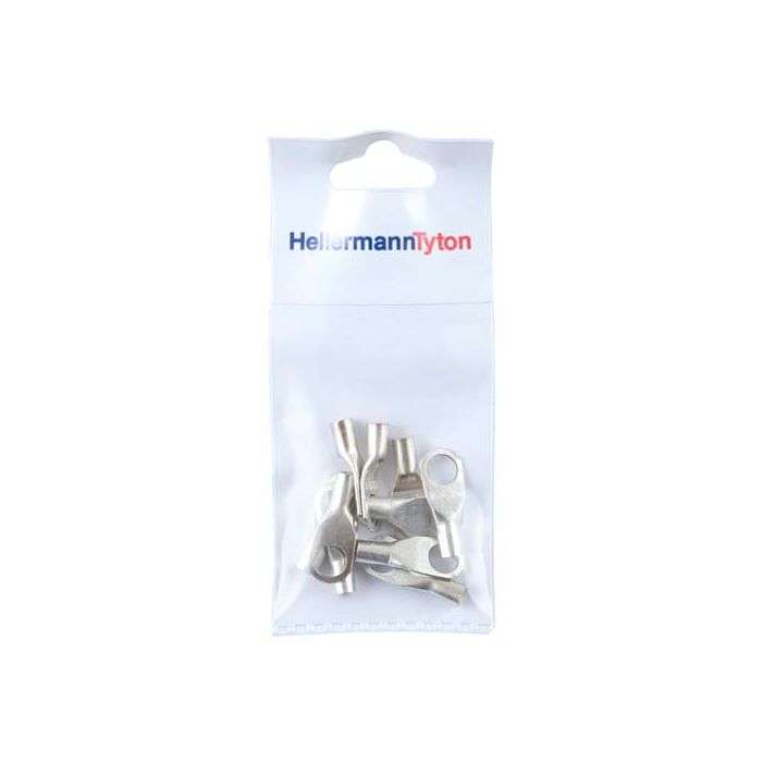 HellermannTyton Standard HTB Tinned Cable Lug 10 x 8mm - 10 Pack