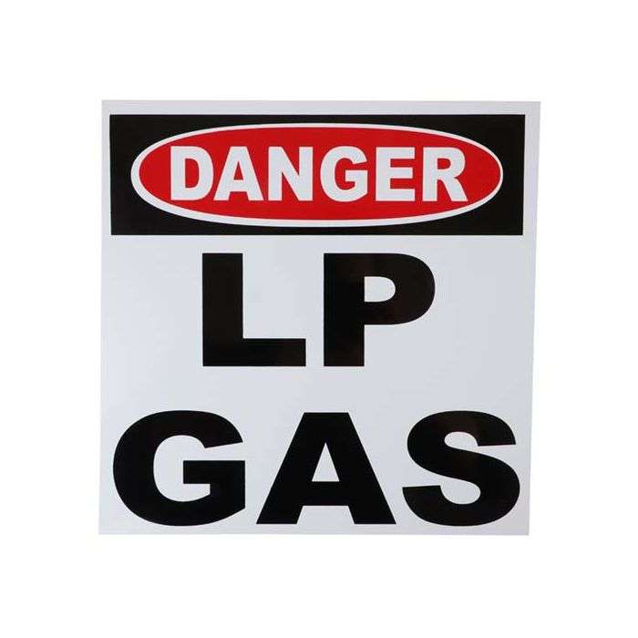 Plastic LP Gas Safety Sign 290 x 290mm