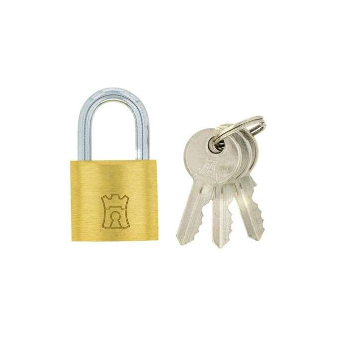 Fort Knox Econo Brass Padlock Keyed Alike 30mm - 2 Pack