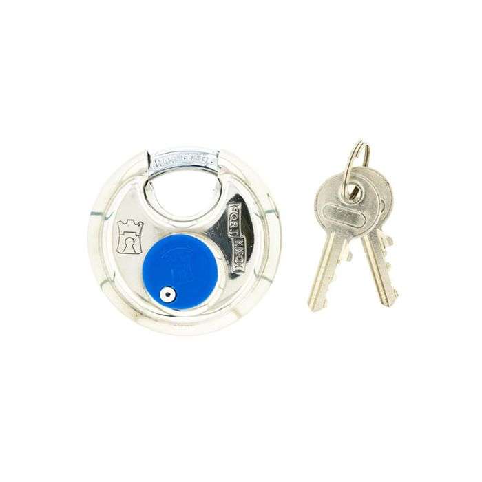 Fort Knox Discus Padlock With Dust Cover 60mm