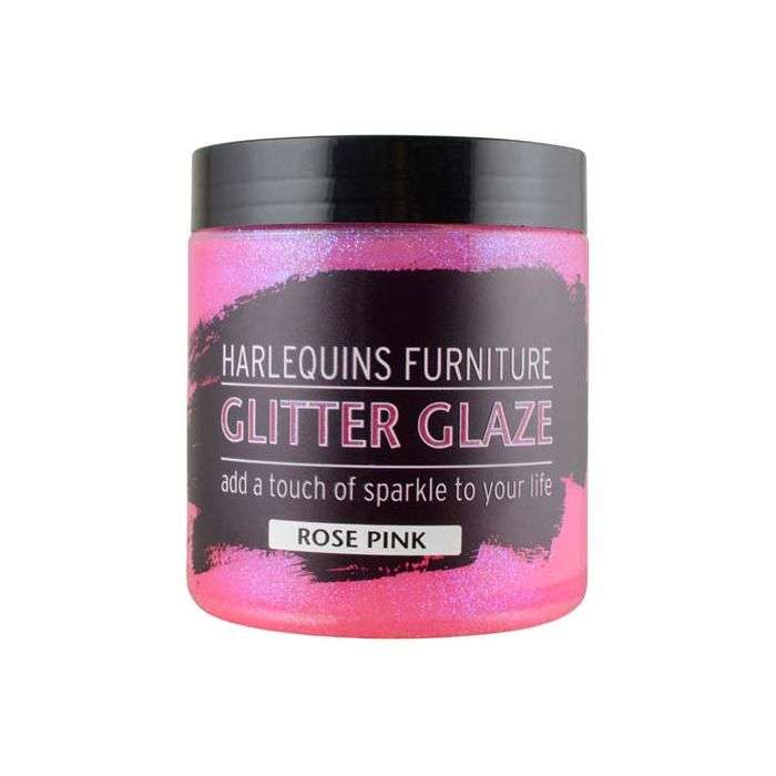 Harlequin's Rose Pink Glitter Glaze Paint 450ml