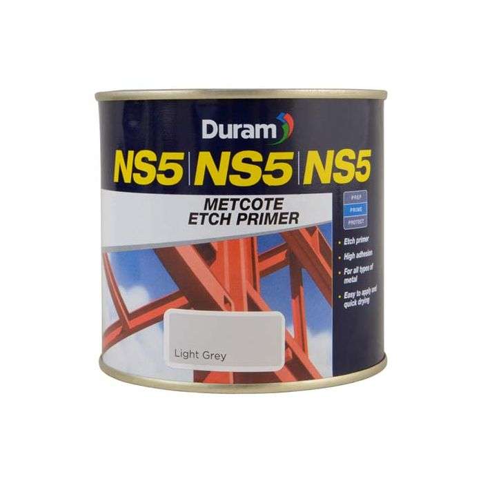 Duram NS5 Metcote Etch Primer Light Grey 500ml