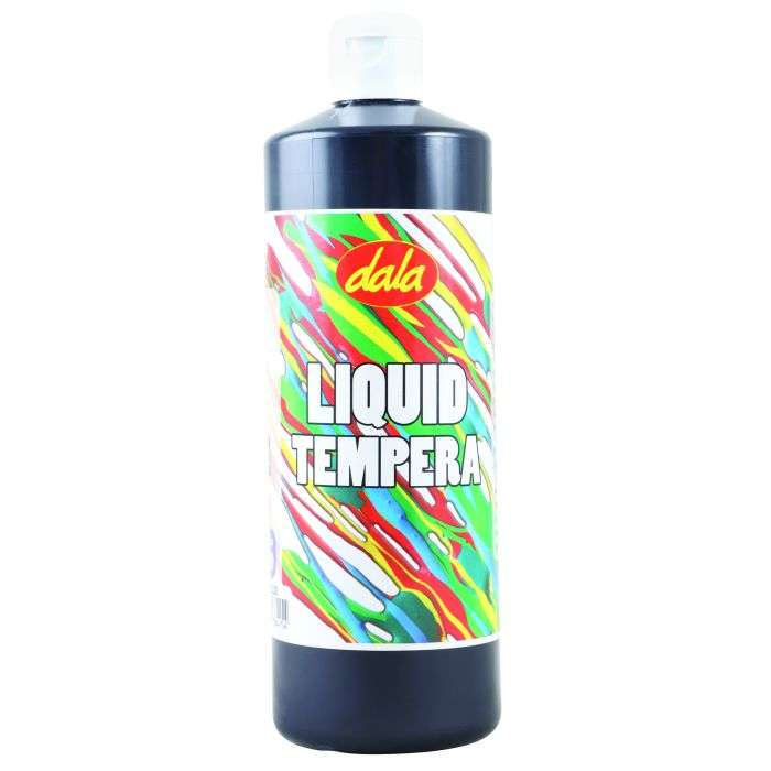 Dala Tempera Liquid Paint Black 500ml