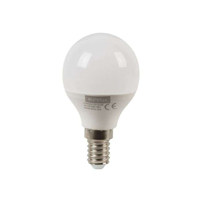 Eurolux 5W Warm White E14 LED Golfball Lamps - 4 Pack