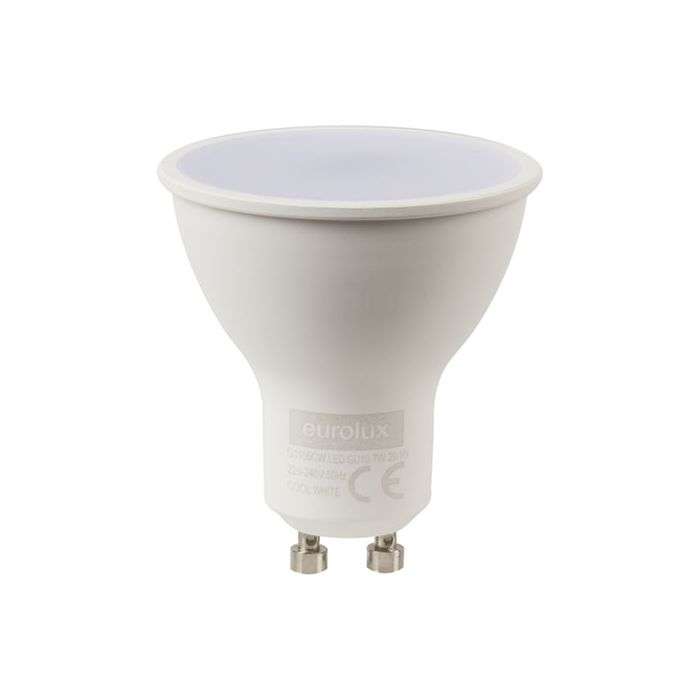 Eurolux 7W Cool White GU10 LED Downlight Lamps - 4 Pack