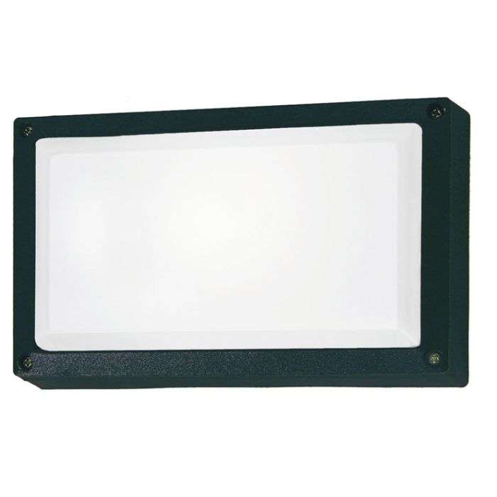 Bright Star Black Die Cast Aluminium Rectangular Bulkhead Fitting