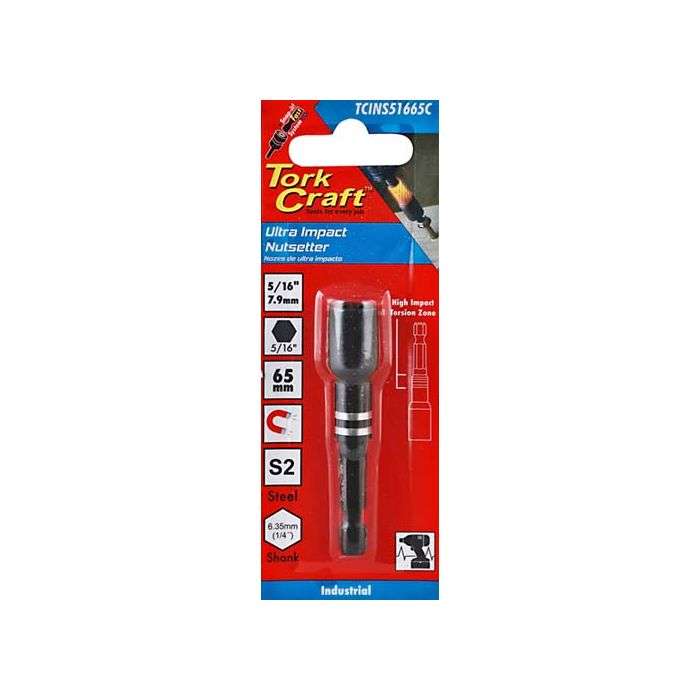 Tork Craft Magnetic Nutsetter 5/16" x 65mm