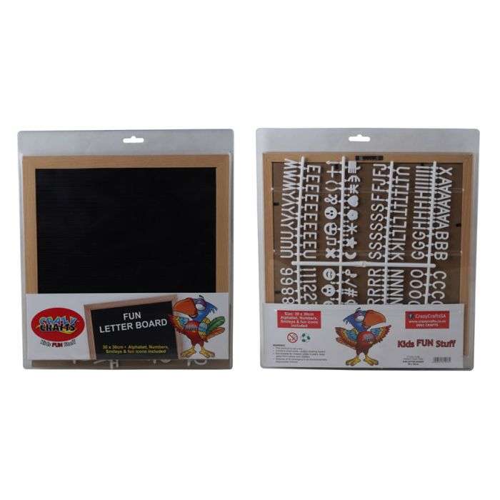 Crazy Crafts Fun Letter Board 300 x 300mm