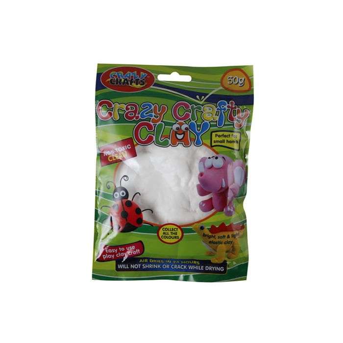 Crazy Crafts White Craft Clay 50g