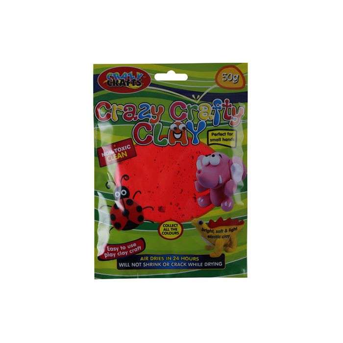 Crazy Crafts Red Craft Clay 50g