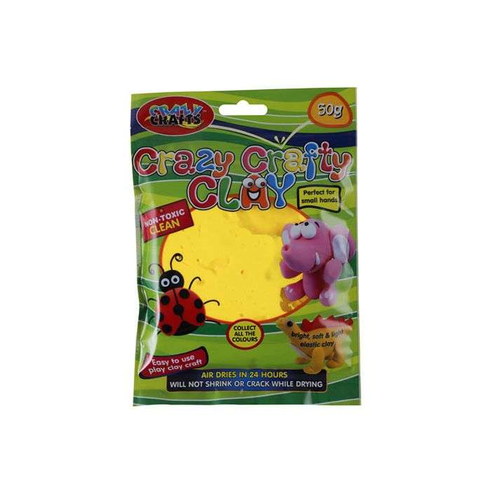 Crazy Crafts Yellow Craft Clay 50g