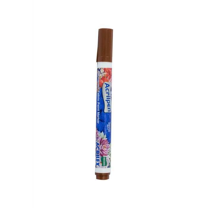 Crazy Craft Brown Acrilpen Fabric Marker Pen