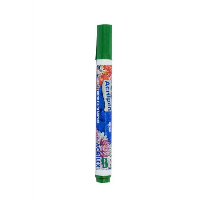 Crazy Craft Moss Green Acrilpen Fabric Marker Pen
