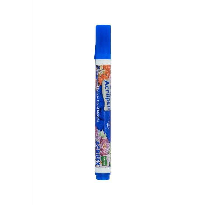 Crazy Craft Turquoise Blue Acrilpen Fabric Marker Pen