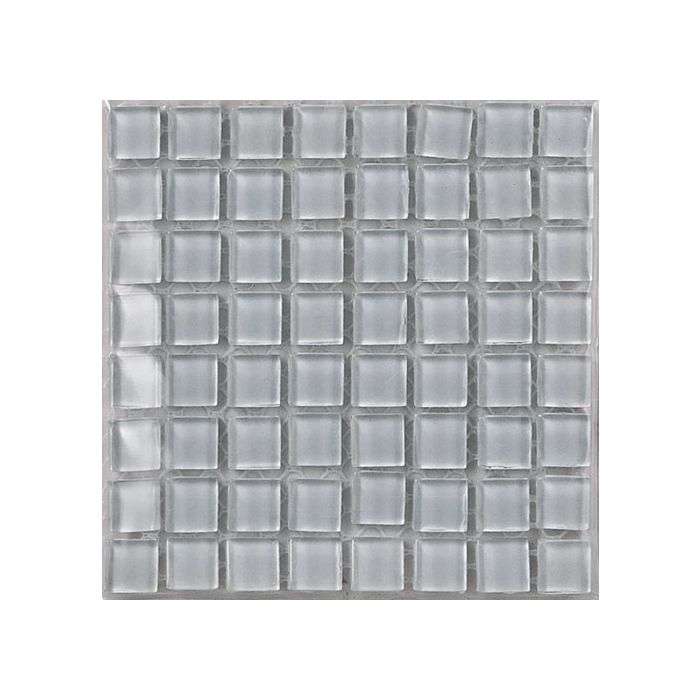 Mosaic Warehouse White Clear Glass Mosaic Tiles 100 x 100mm