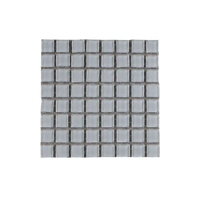 Mosaic Warehouse White Clear Glass Mosaic Tiles 100 x 100mm