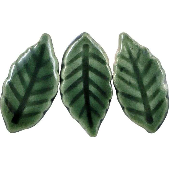 The Clay Club Large Oval Leaf Mosaic Inserts - 3 Pack