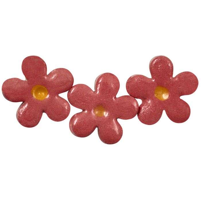 The Clay Club Pink Small Happy Flower Mosaic Inserts - 3 Pack